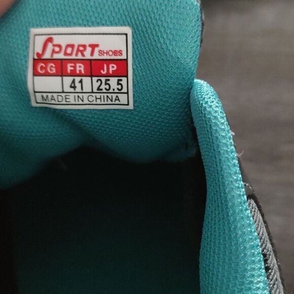 Womans mesh turquoise gray light weight sneakers Sz 8.5 - Picture 7 of 7